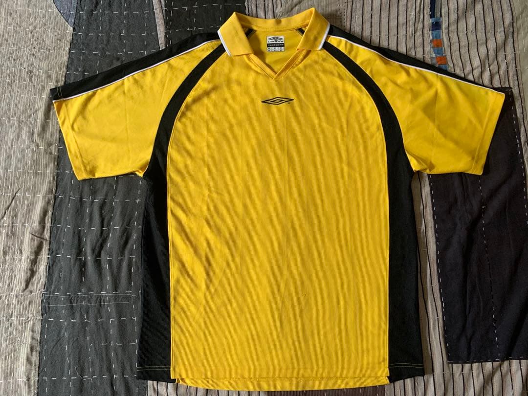 00s XXL UMBRO ゲームシャツ イエロー マスタード アンブロ