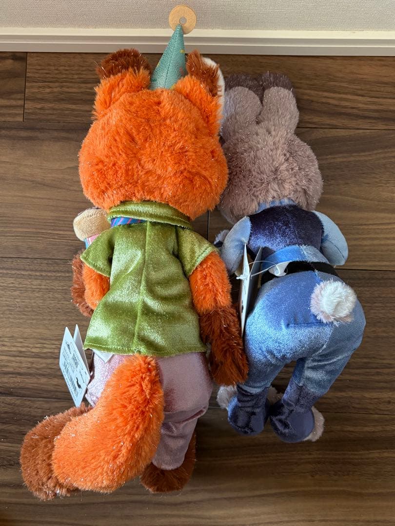 ズートピア　10周年　ニック　ジュディ　ぬいぐるみ　２点セット