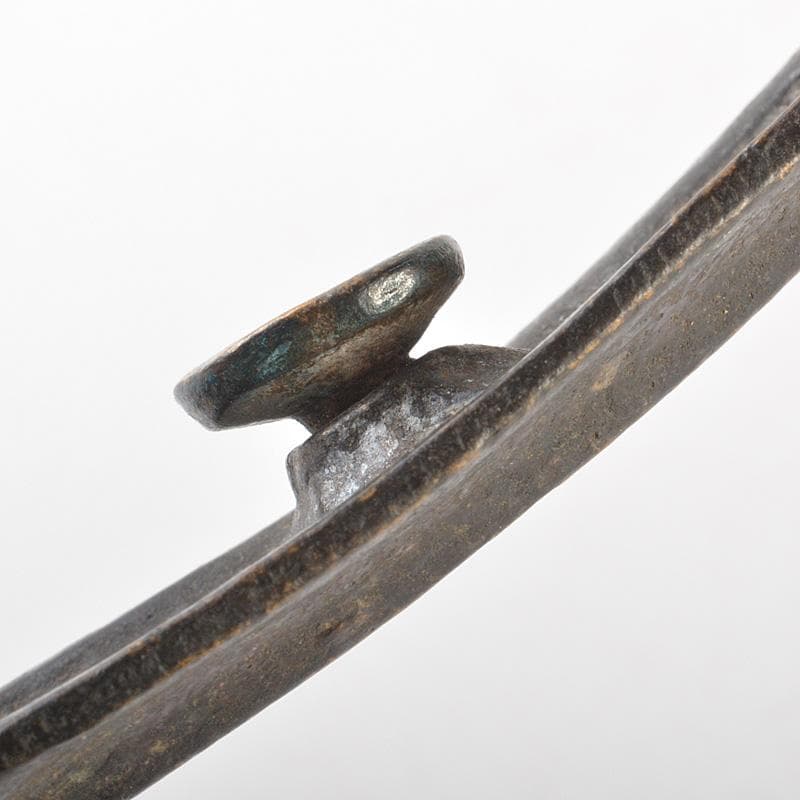 中国　古銅獣面　帯鈎　C　7708E