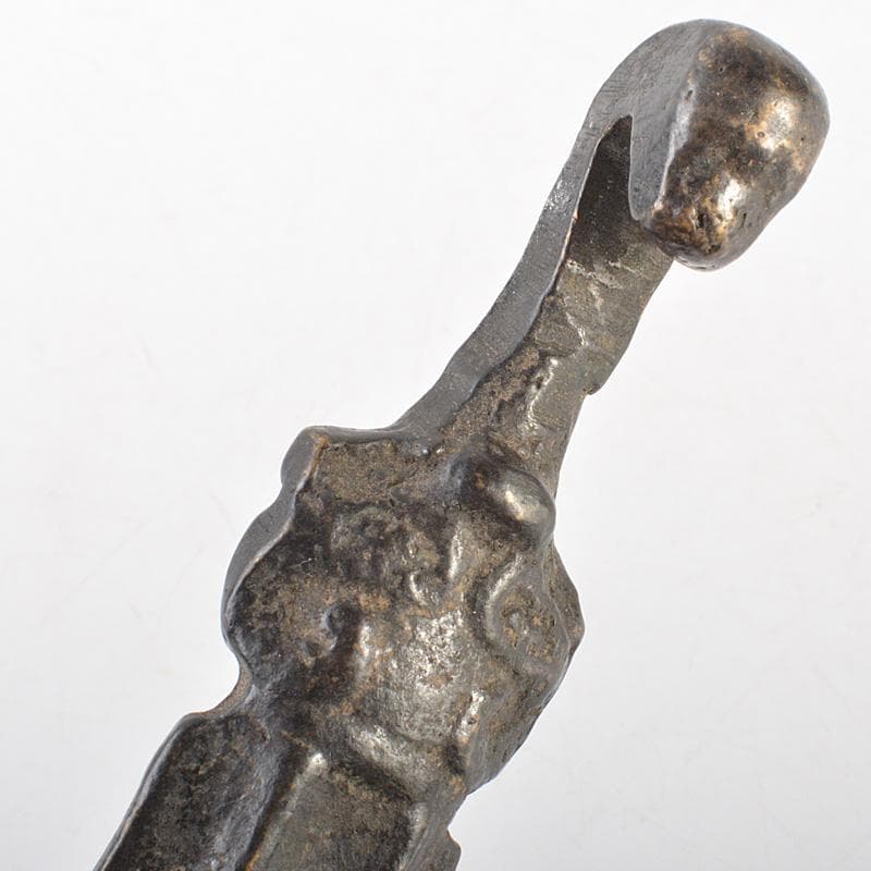 中国　古銅獣面　帯鈎　C　7708E