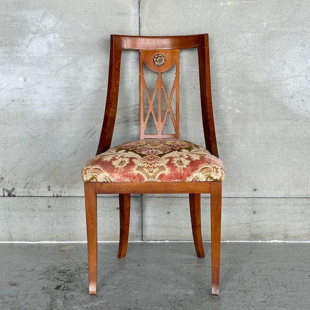 ✦ネオクラシカル様式✦透かし彫り×メダリオン装飾 ダイニングチェア アンティーク
