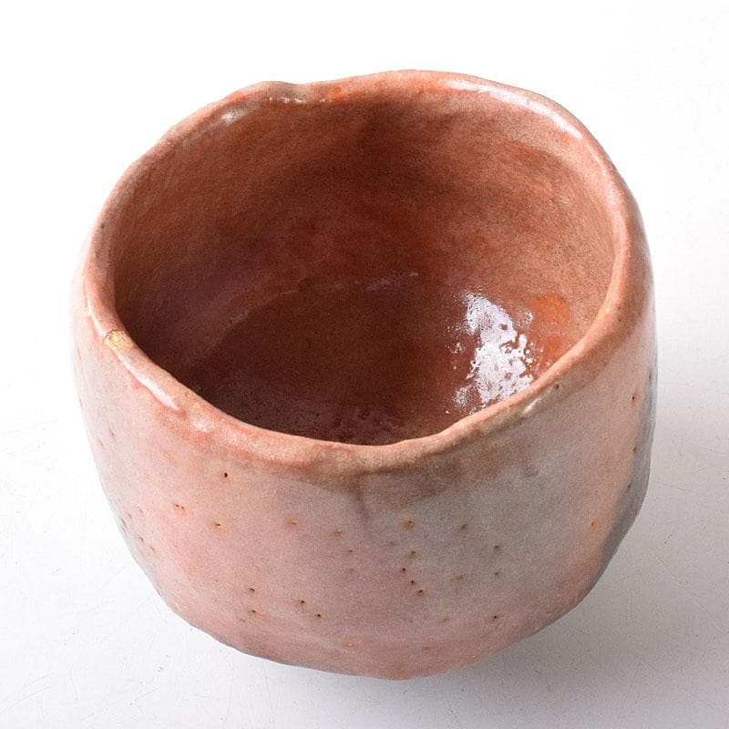 茶道具　楽吉佐衛門　赤楽茶碗　共箱　V　R8773