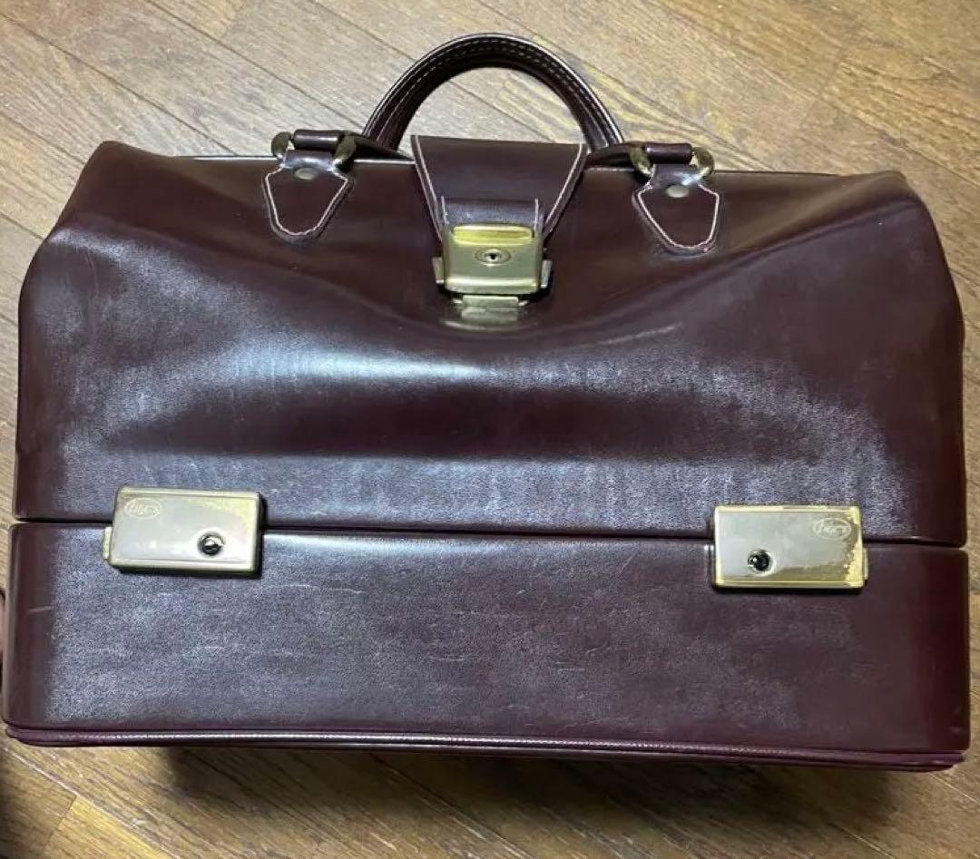 美品BLICS 旅行鞄　ゴルフバッグ　ダークブラウン　イタリアンレザー バッグ