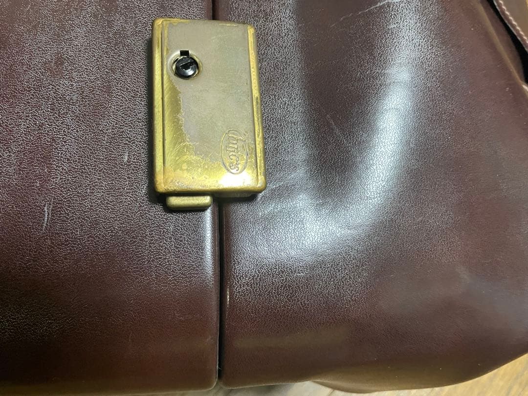 美品BLICS 旅行鞄　ゴルフバッグ　ダークブラウン　イタリアンレザー バッグ