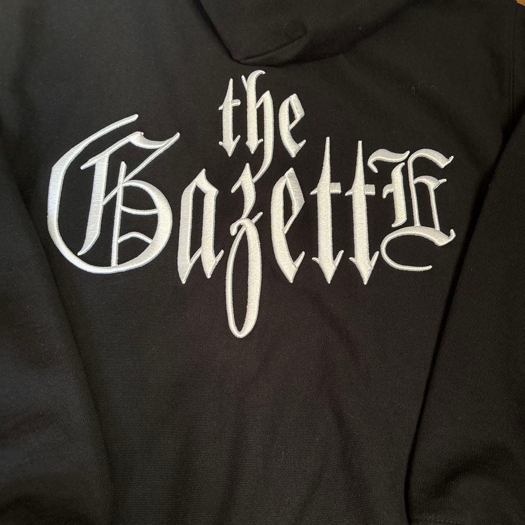 ミュージシャン the GazettE LOGO HOODIE BLACK X WHITE