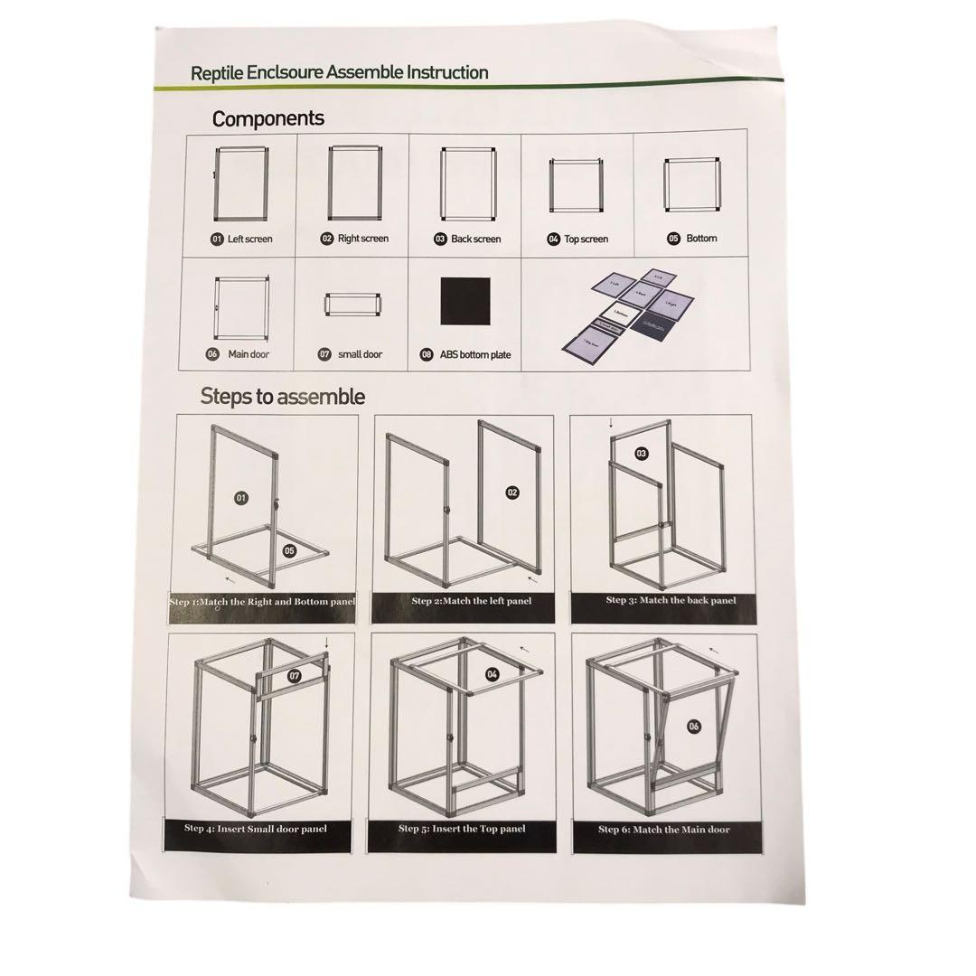 【開封・未使用】YangAera 爬虫類 飼育ケージ 両生類 ケージ ペット