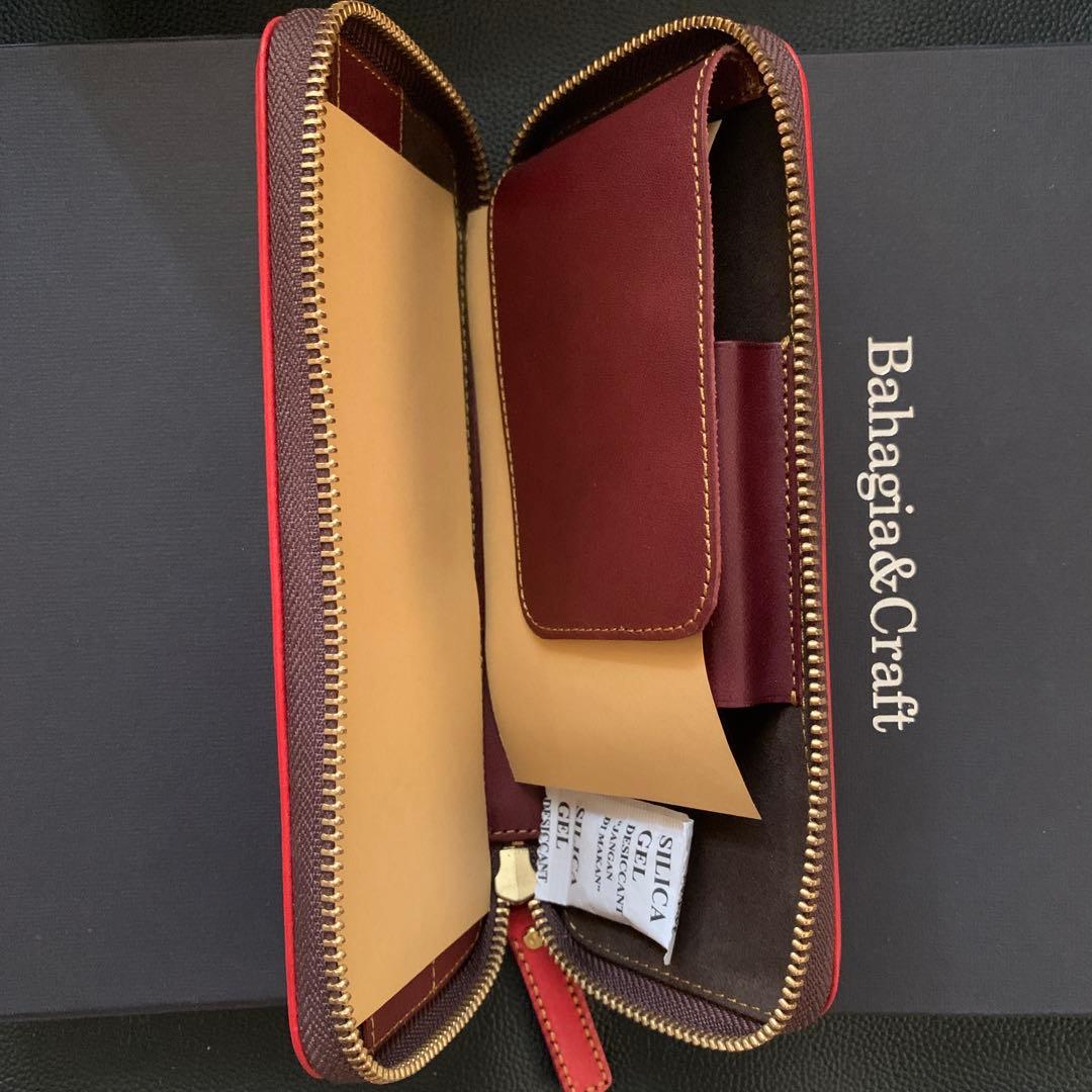 【新品・未使用】バハギア ペンケース ラウンドジップ型 プエブロ ハバネロ