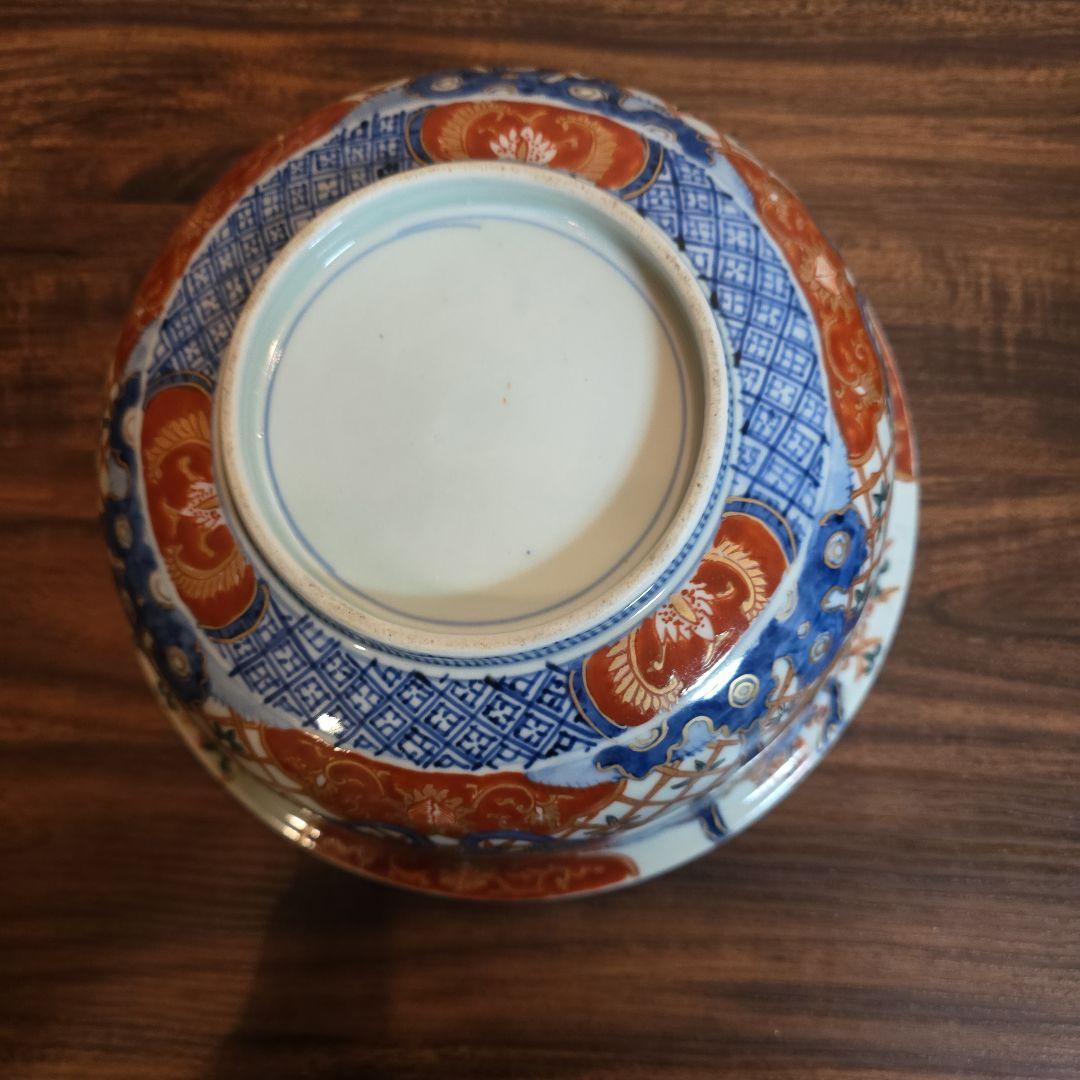 【骨董品】古伊万里　明治 赤絵皿 色絵 金彩 大皿