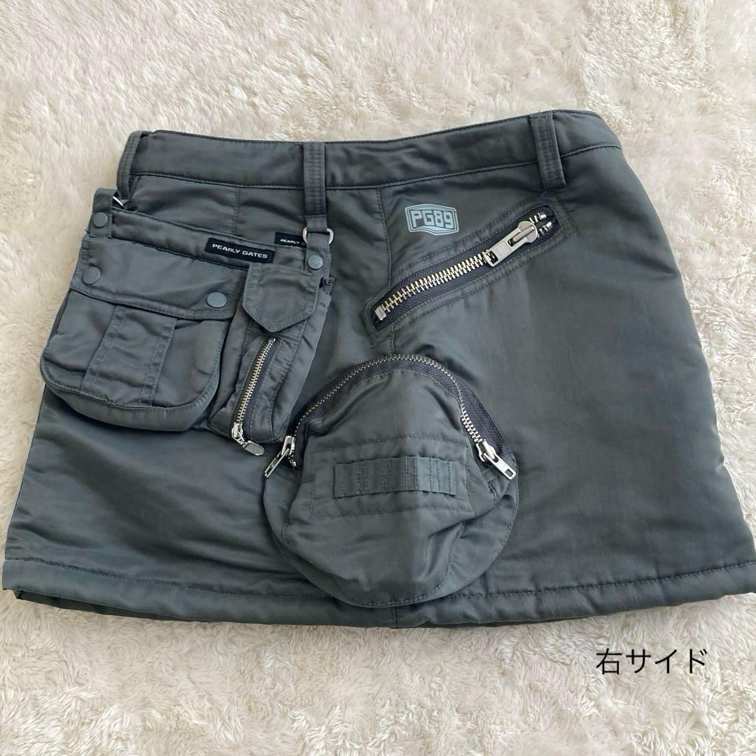 美品！PEARLY GATES ミニスカート 防風防寒　秋冬　中綿