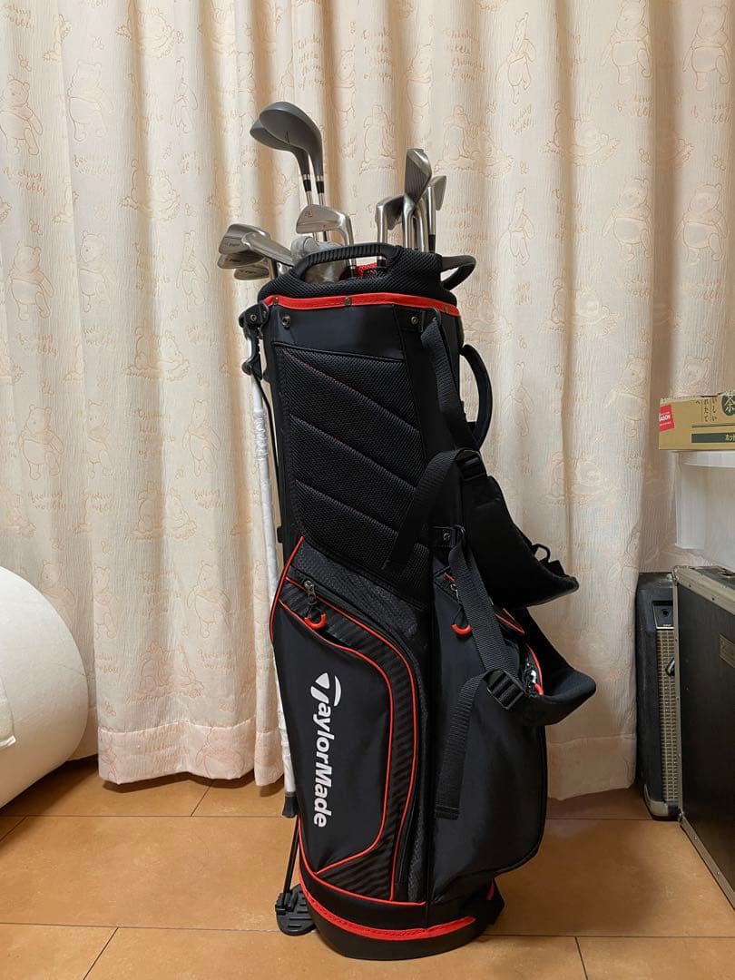 テーラーメイド　キャディバッグ　スタンド　12本セット＋7番　ゴルフセット