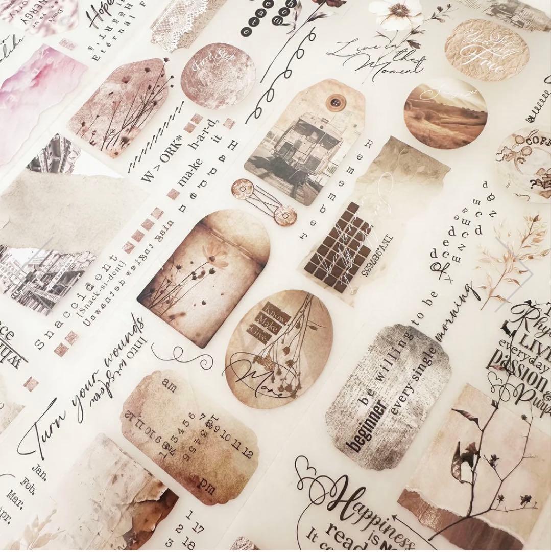 Journal pages 海外マスキングテープ　マステ 【1522】