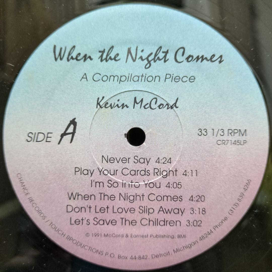 ☆Kevin McCord / When The Night Comes/ LP