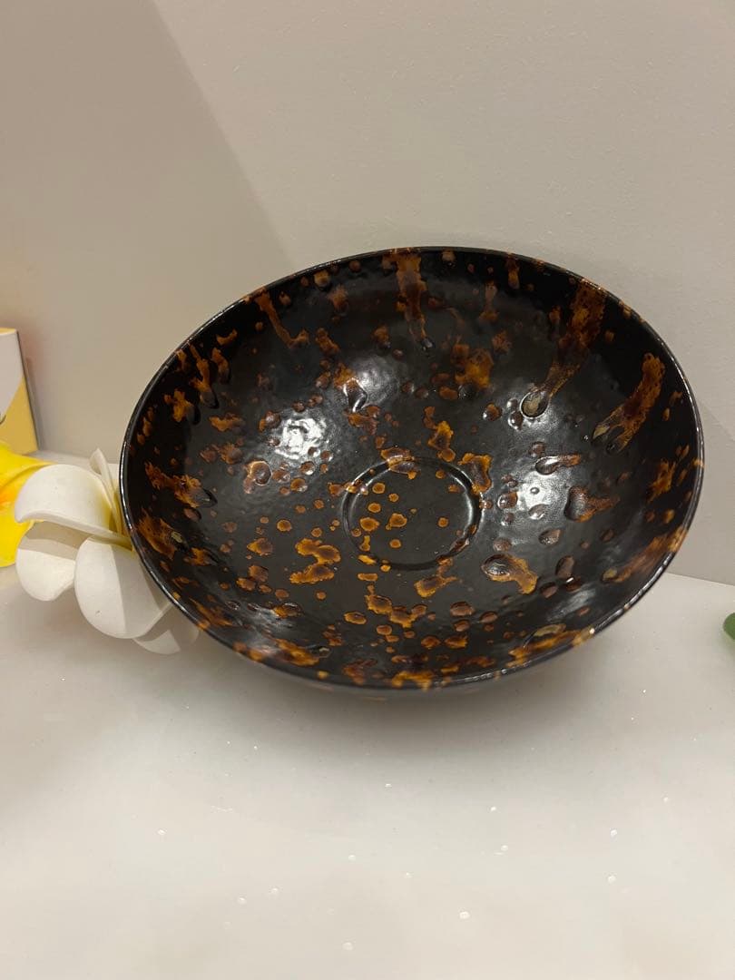 中国宋元明朝 の何窯の碗　中国骨董　古美術　唐物　中国美術品　青磁 ★ 江戸骨董