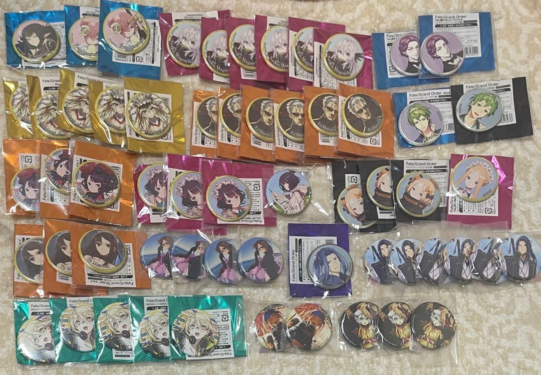 【バラ売り100円〜】 Fate FGO fes 霊基召喚缶バッジ など