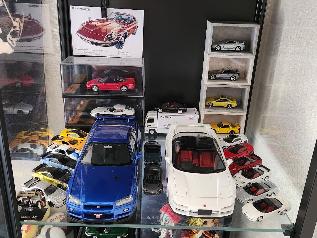 オートアート 1/18 GT-R R34 湾岸ブルー BBS LMモデル