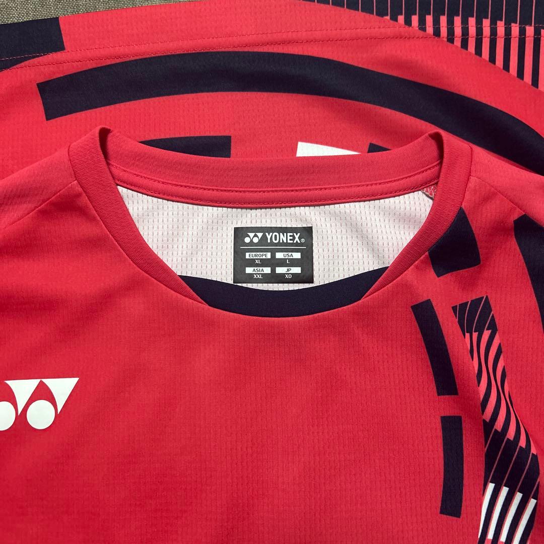 バドミントンヨネックスユニフォームノースリーブ日本代表サイズXO