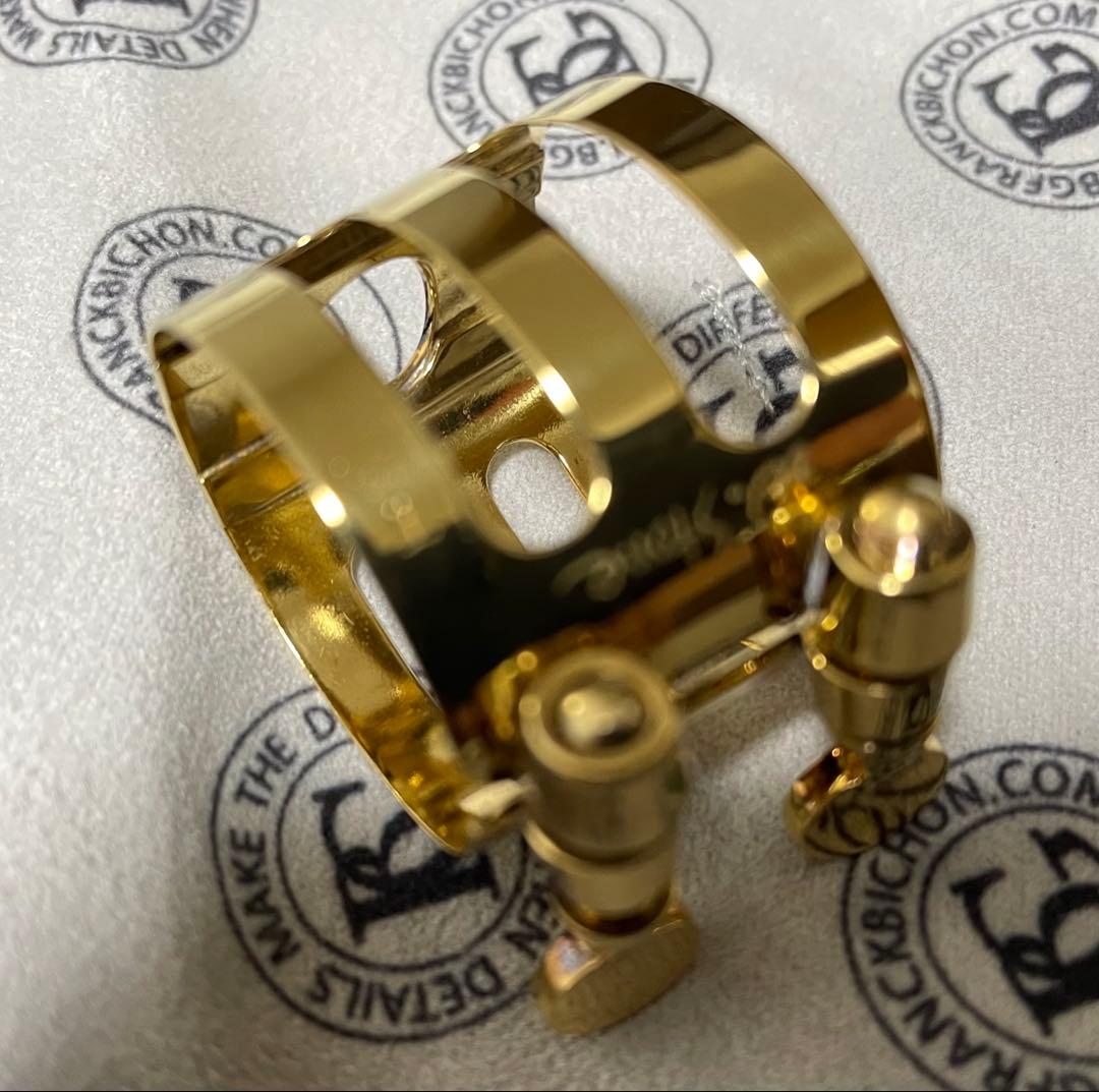 ウッドストーン　WOOD STONE テナーサックス リガチャー　金メッキ　美品