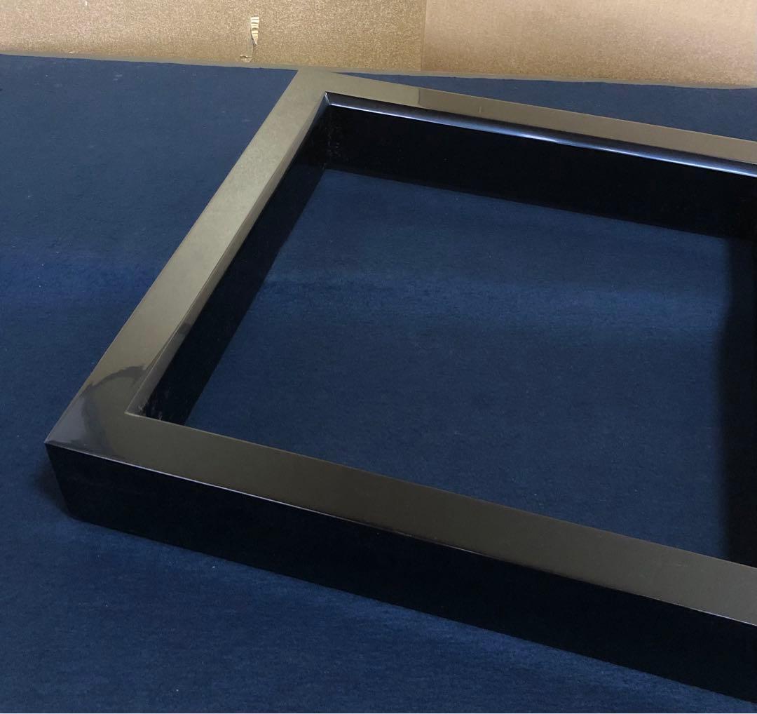 《R》輪島塗 黒真塗 炉縁 松本光栄堂 証紙 共箱 260108き1