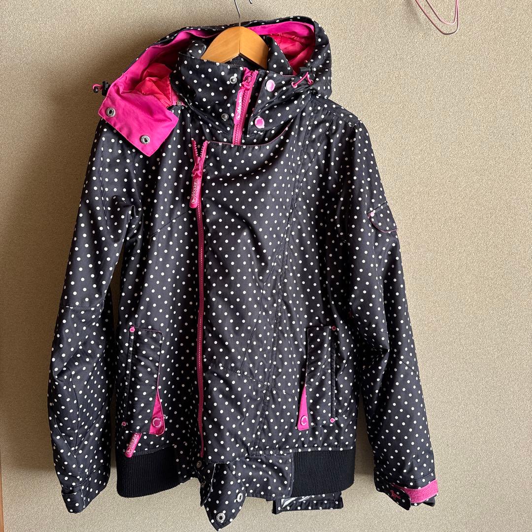 モダンアミューズメント　スノーウェア　スキー　スノボ　雪遊び　Mピンク　黒