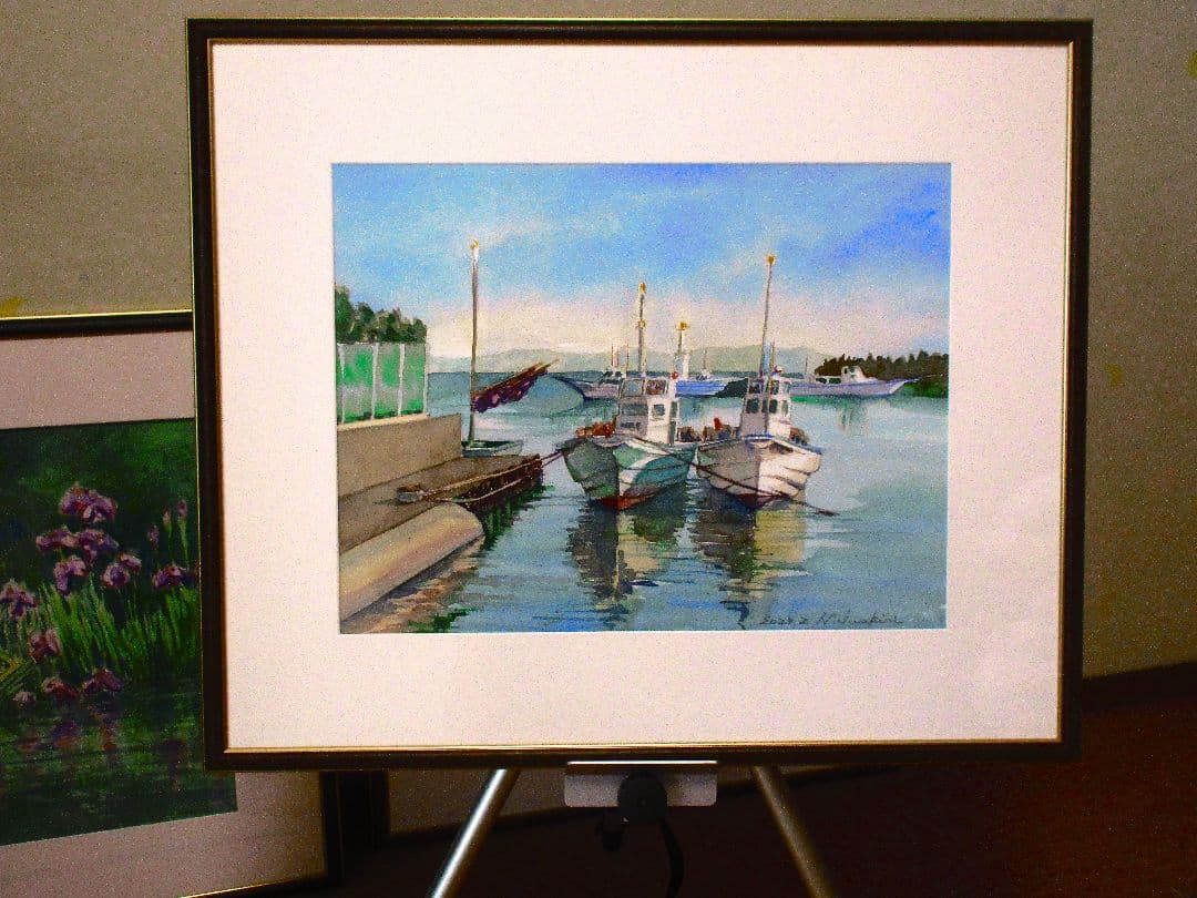 2022年 水彩画 係留船