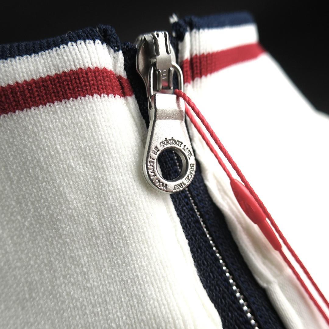 adabat 日本製 せとはるコラボ ハーフジッププルオーバー 白 M