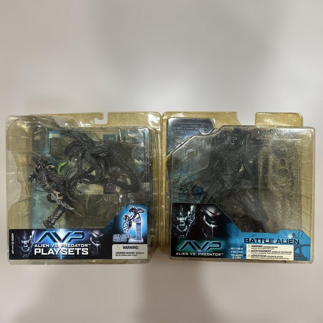 【2点セット】プレデターとエイリアン フィギュア