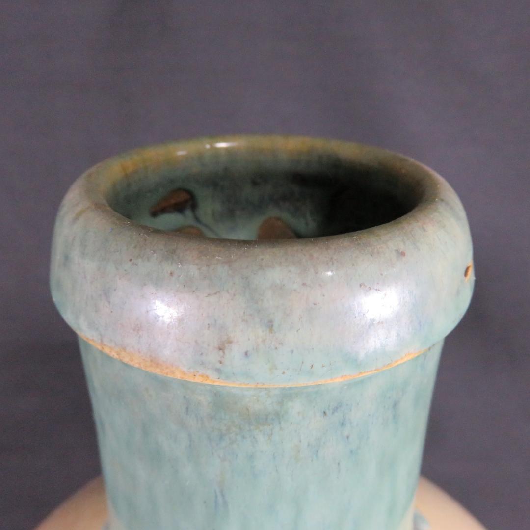 壺 笠間 民藝 大壺 木栓 時代物 窯傷 高さ39センチ