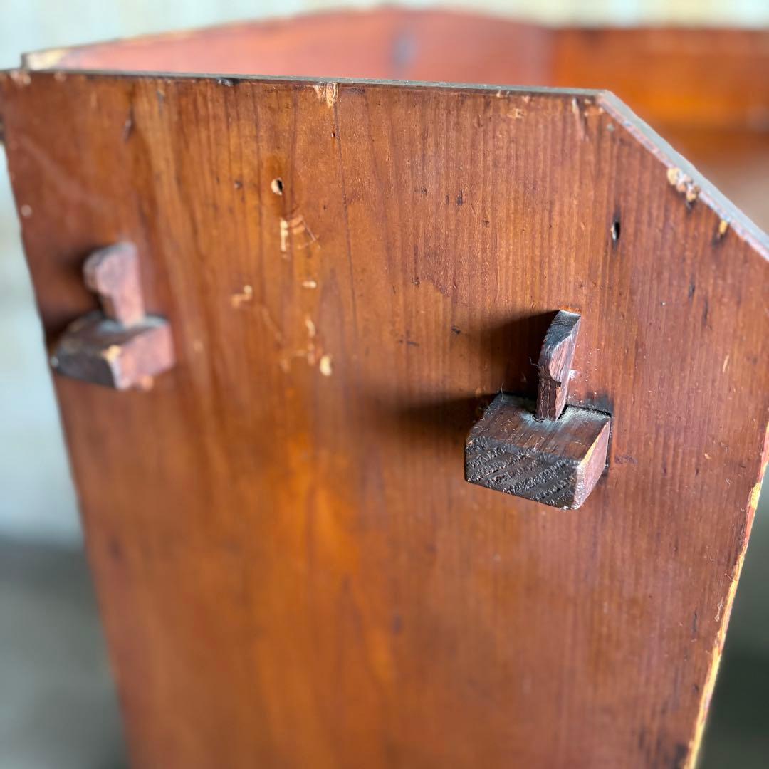 楔の本棚　3段　書棚　無垢材　オープンシェルフ　ラック　ヴィンテージ