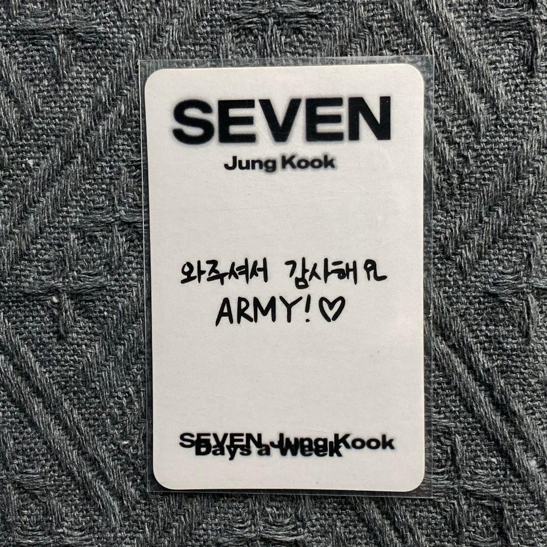 BTS SEVEN inkigayo ジョングク JUNGKOOK トレカ1枚