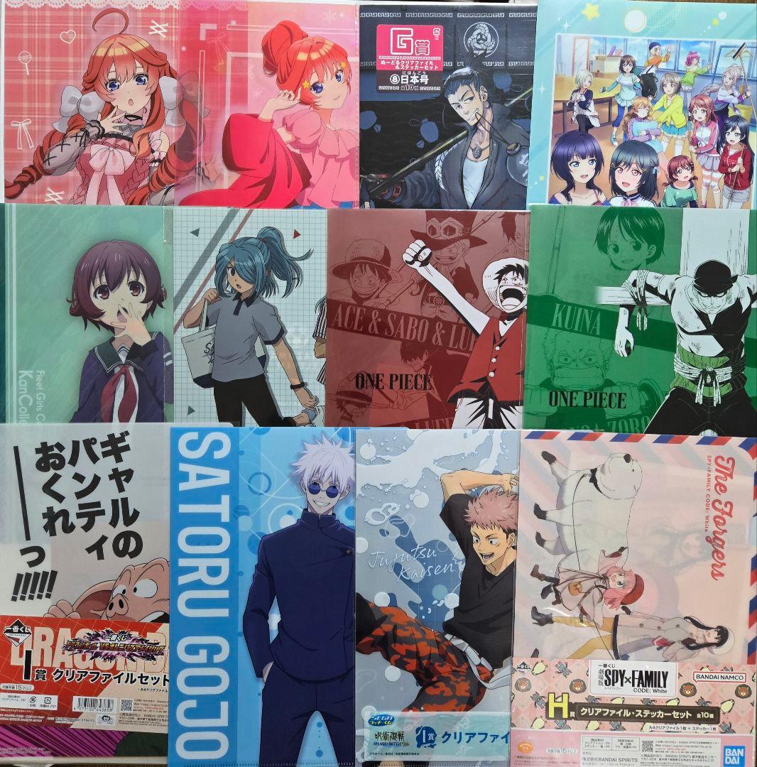 アニメグッズ キャラクターグッズ クリアファイル まとめ売り 200枚以上　①