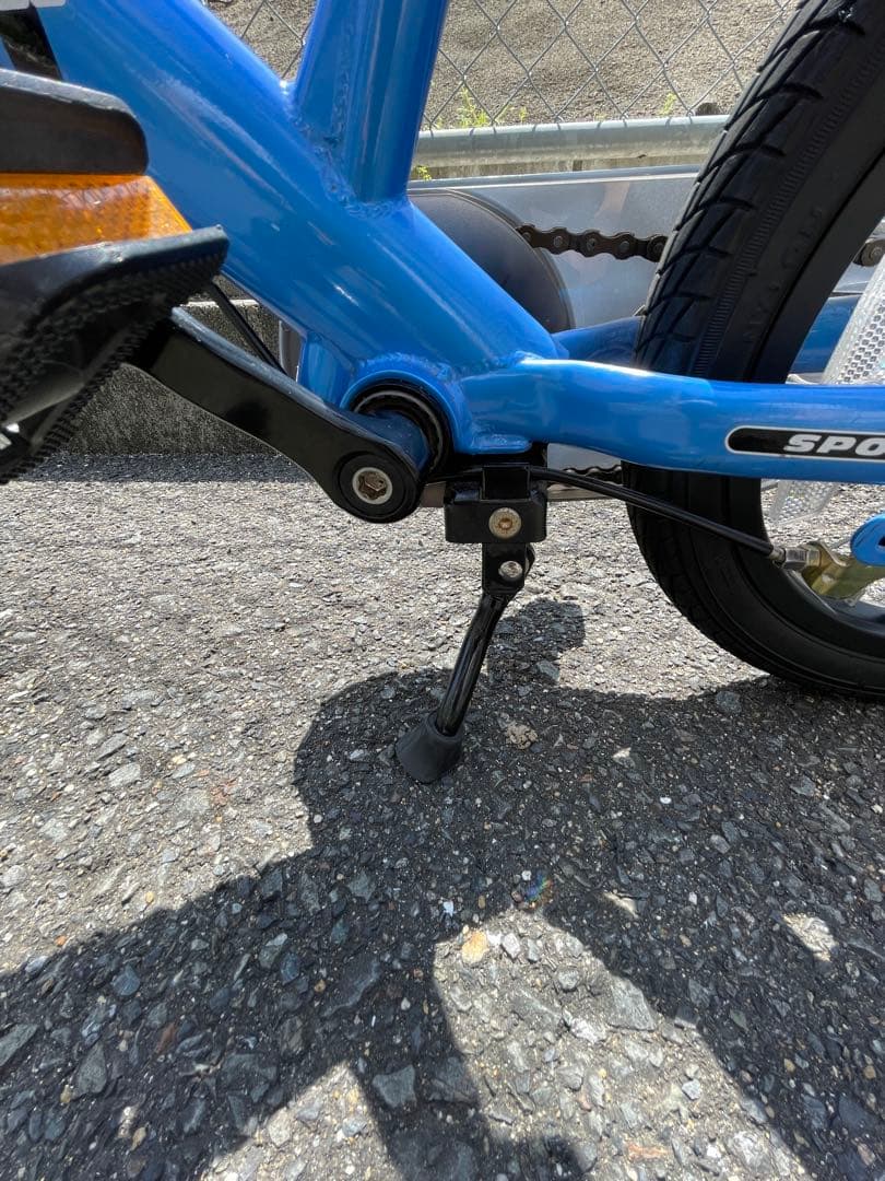 田んぼ様STRIDER 14x バランスバイク 青　正規キックスタンド付