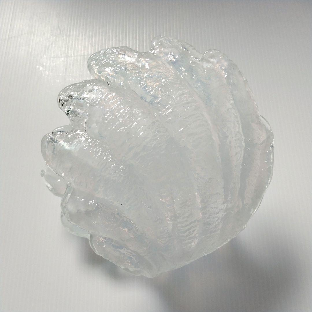 希少 アンティーク 岩田藤七 岩田工芸硝子 ガラス オブジェ 置物 シェル 貝