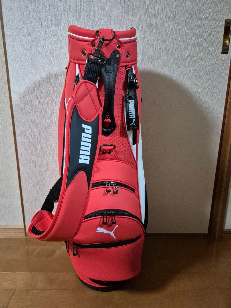 【新品未使用】PUMA ゴルフバッグ赤