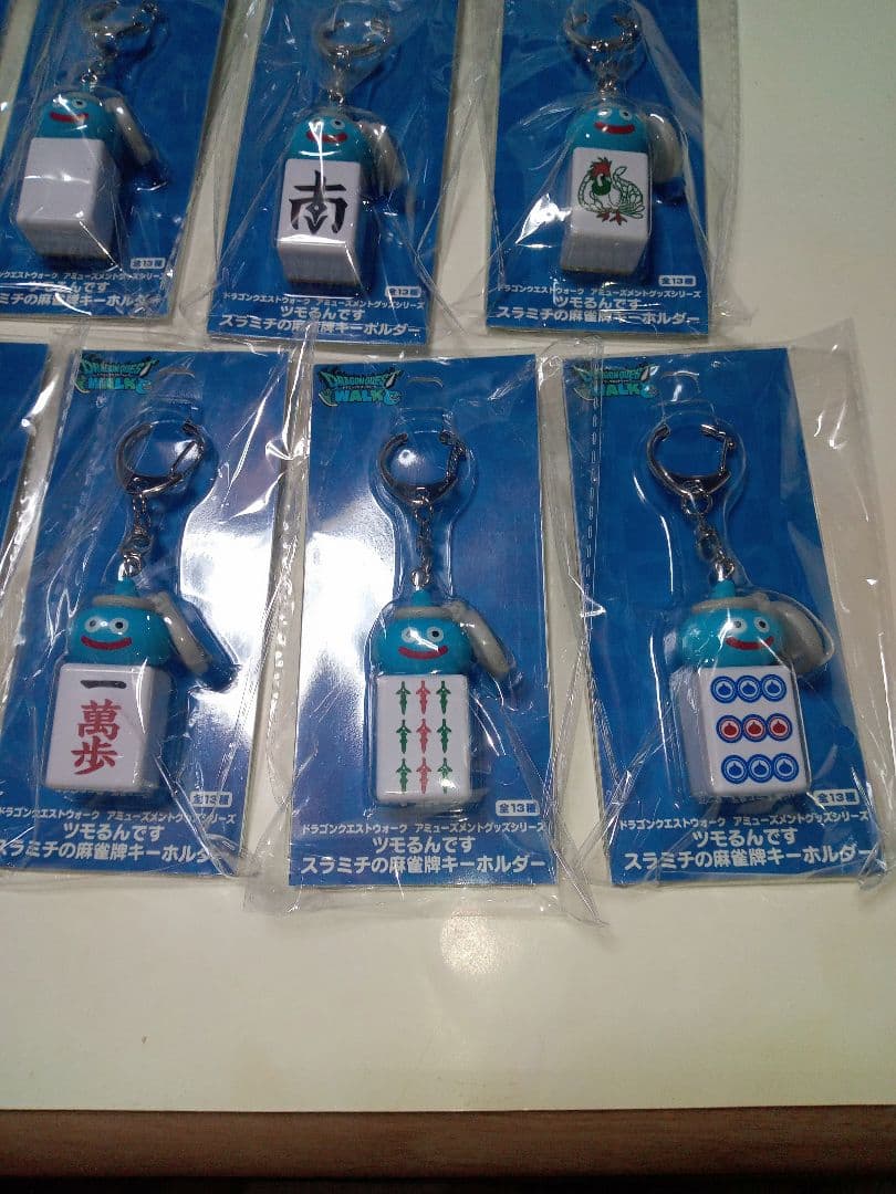 甘*ん様 ドラゴンクエストウォーク ツモるんです スラミチの麻雀牌キーホルダー