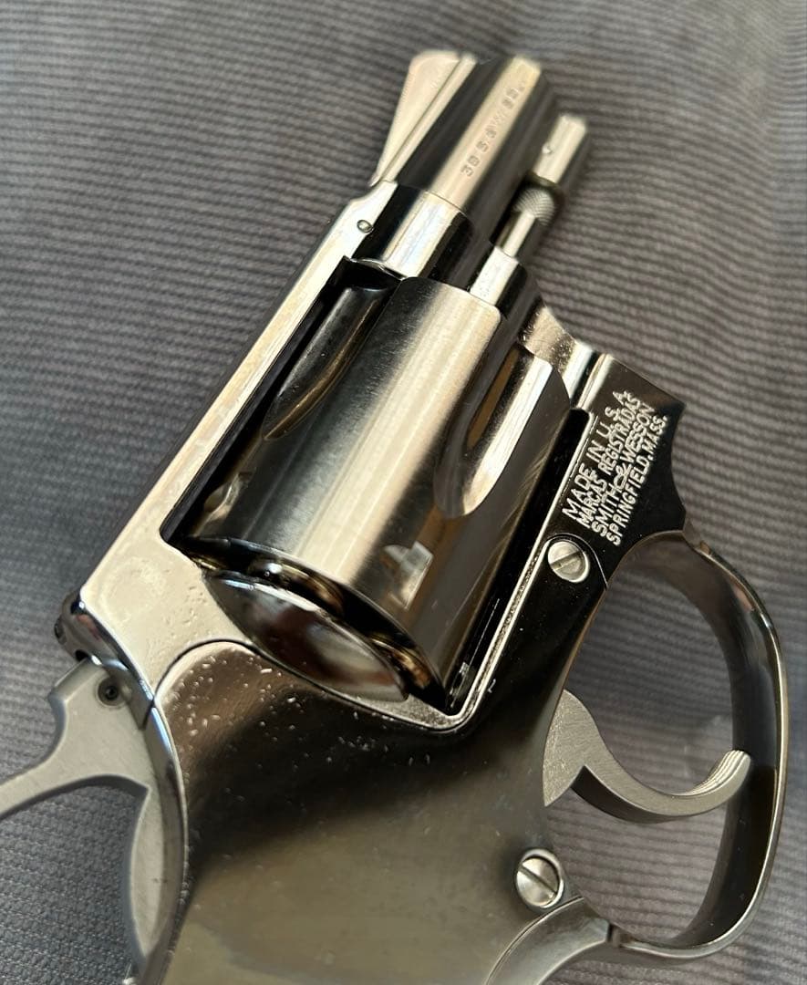 【タナカ】S&W M36 チーフ トラビスモデル ニッケルフィニッシュ ガスガス