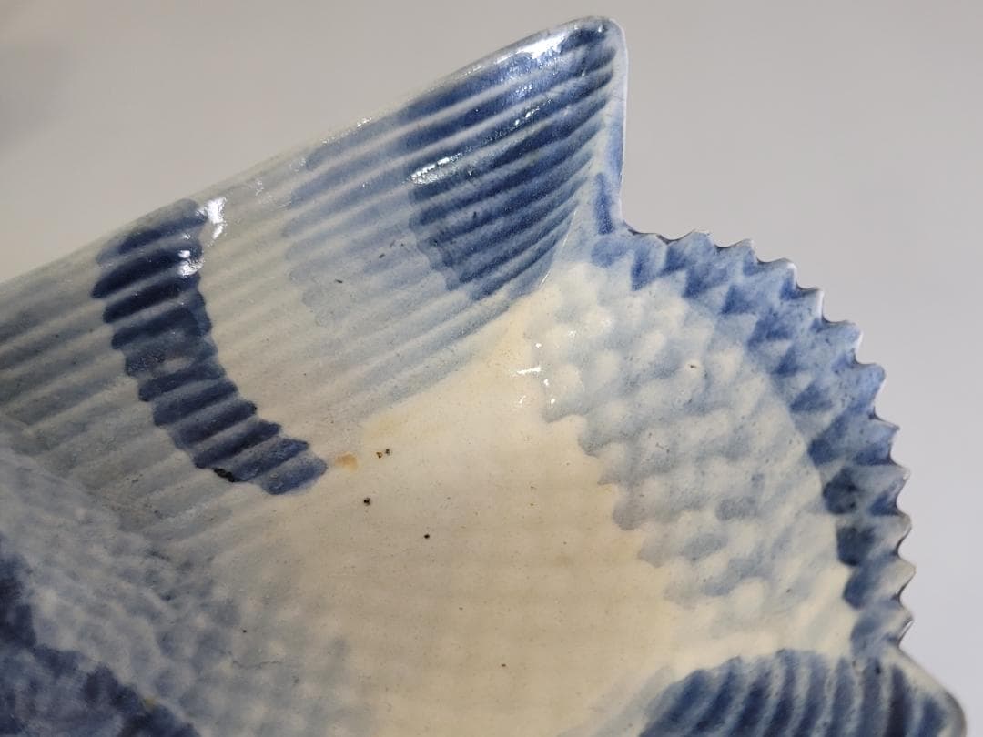 古美術 古九谷 染付 鳥型 皿 五客