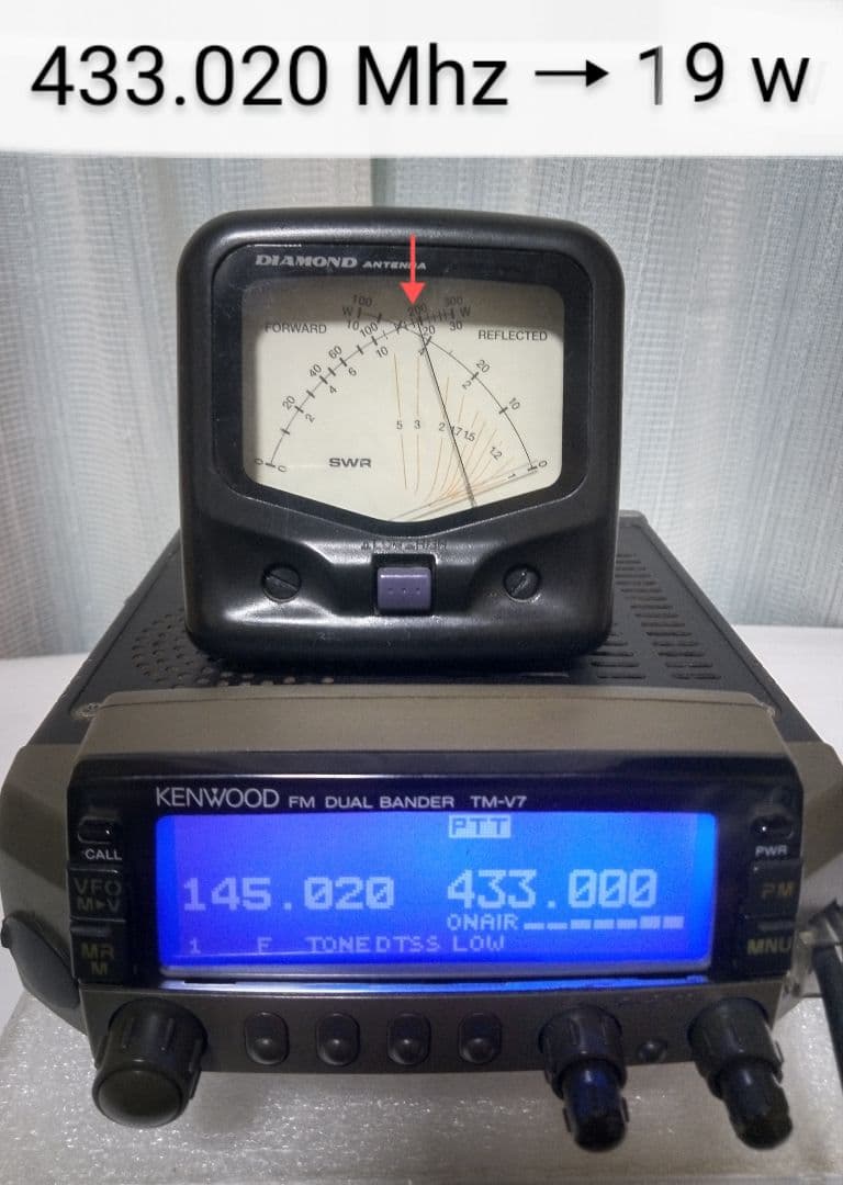 ケンウッド製　TM-V7 (145/433) 20 / 20 w　動作品