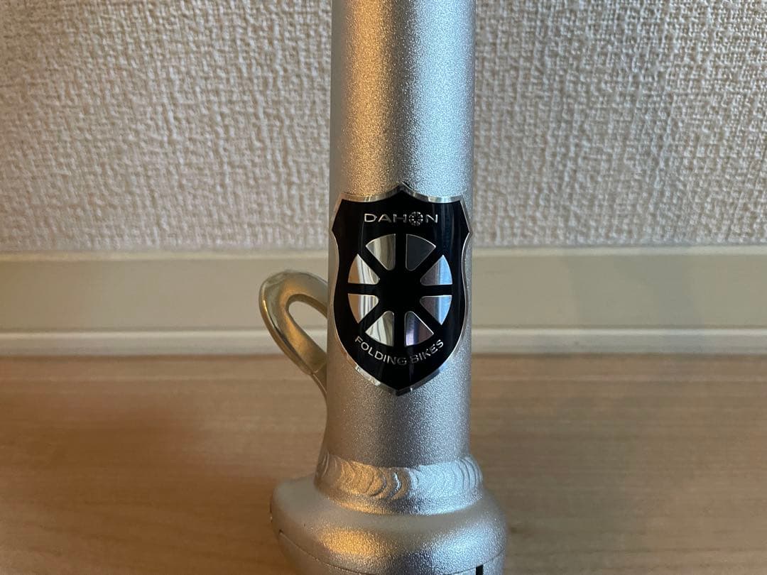 DAHON純正 T-BARハンドルポスト 330㎜ 8° シルバー 美品