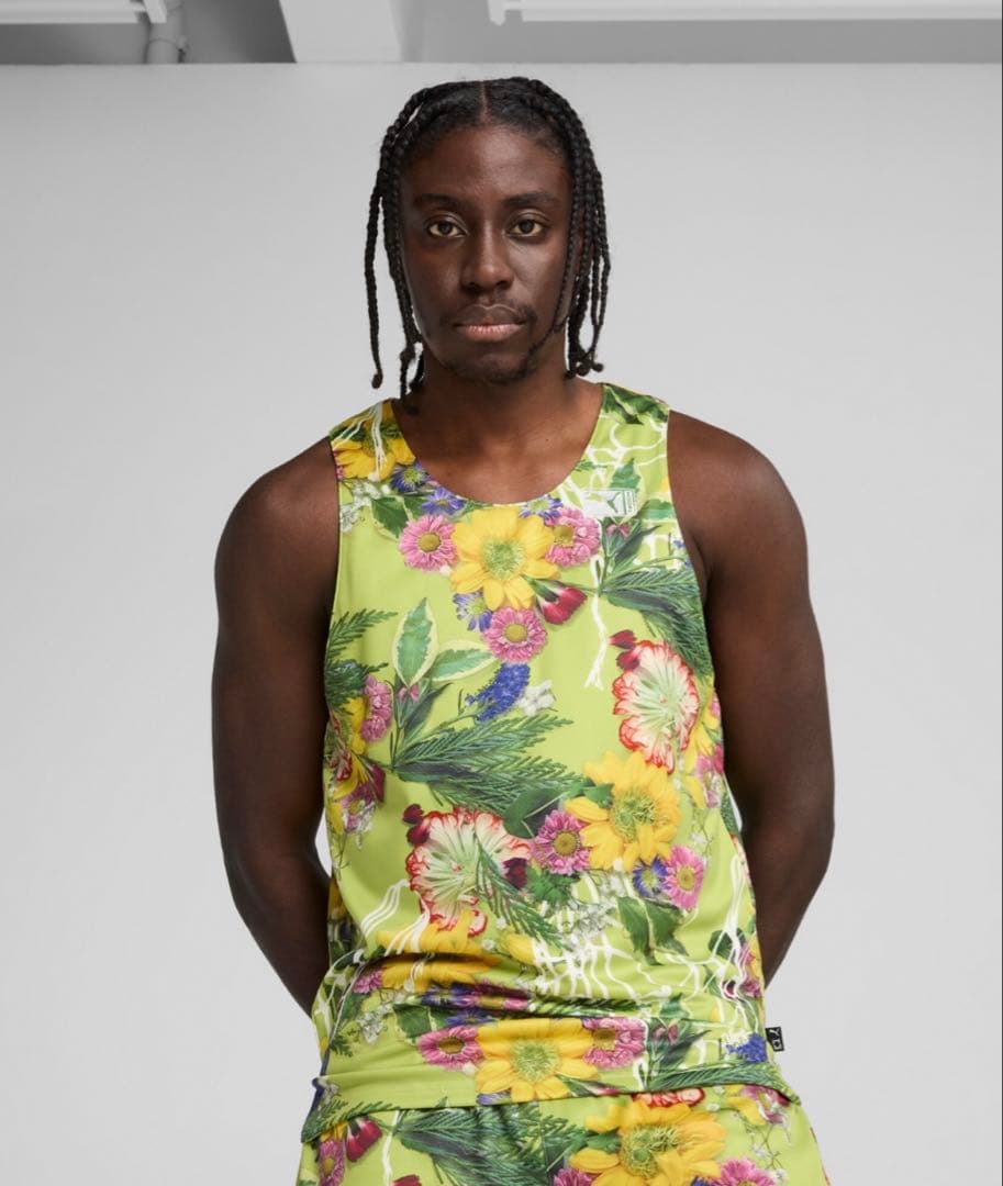 【PUMA 】メンズ バスケットボール ダンク イン フローラル 半袖 シャツ