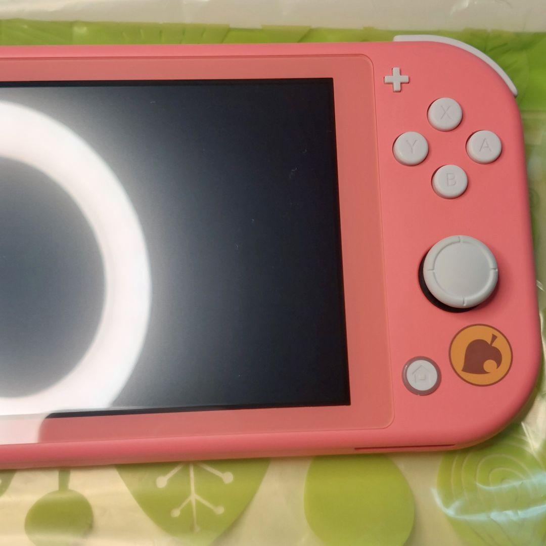 【美品】Switch Lite 本体 コーラルピンク 集まれどうぶつの森 箱あり