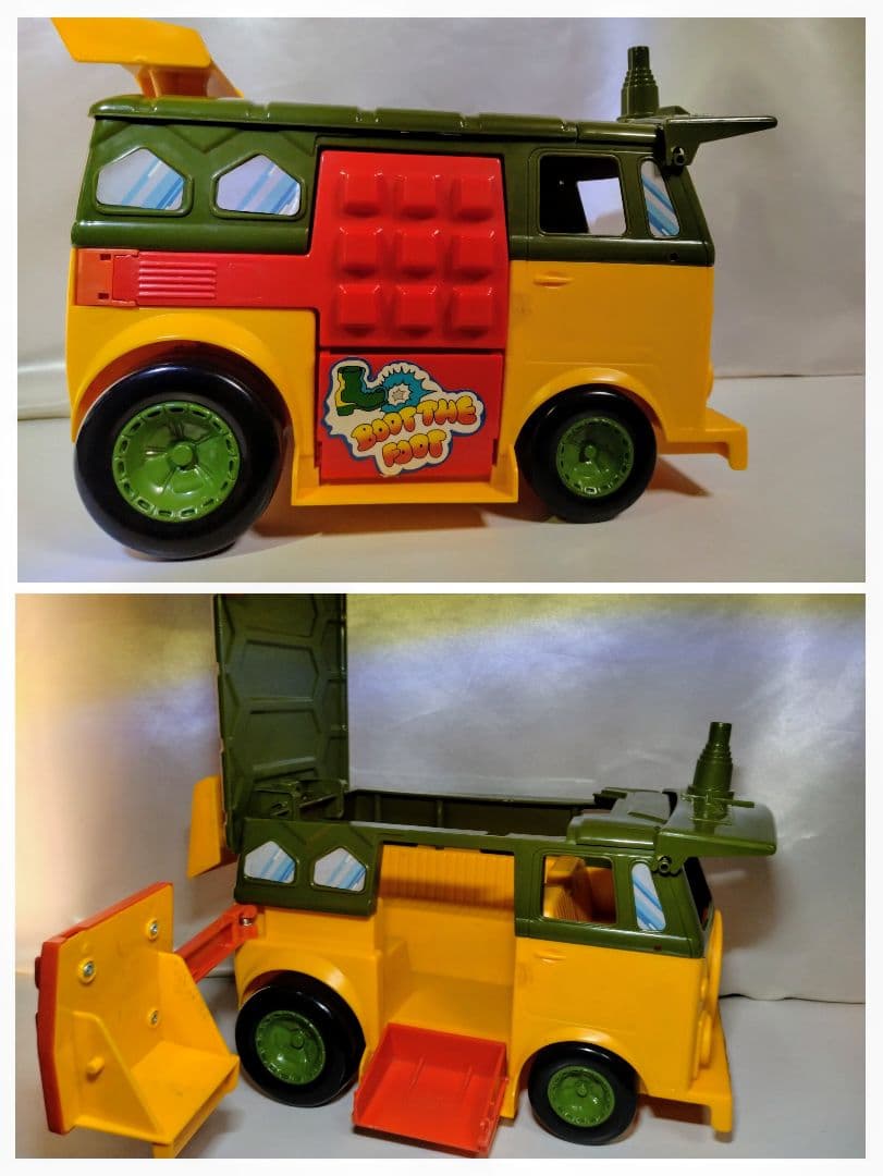 破損、欠品状態❌❌❌❌　ミュータントタートルズ　タートルワゴン・フィギュア