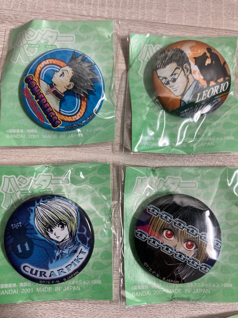 HUNTER×HUNTER ティンバッチ　旧アニメ　初代　クラピカ等　缶バッジ