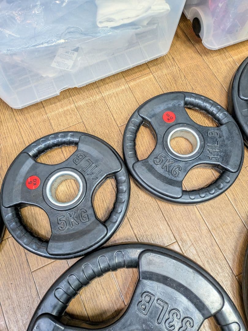 東京都八王子市手渡しのみ筋トレセットバーベル、プレート155kg、台、バイク