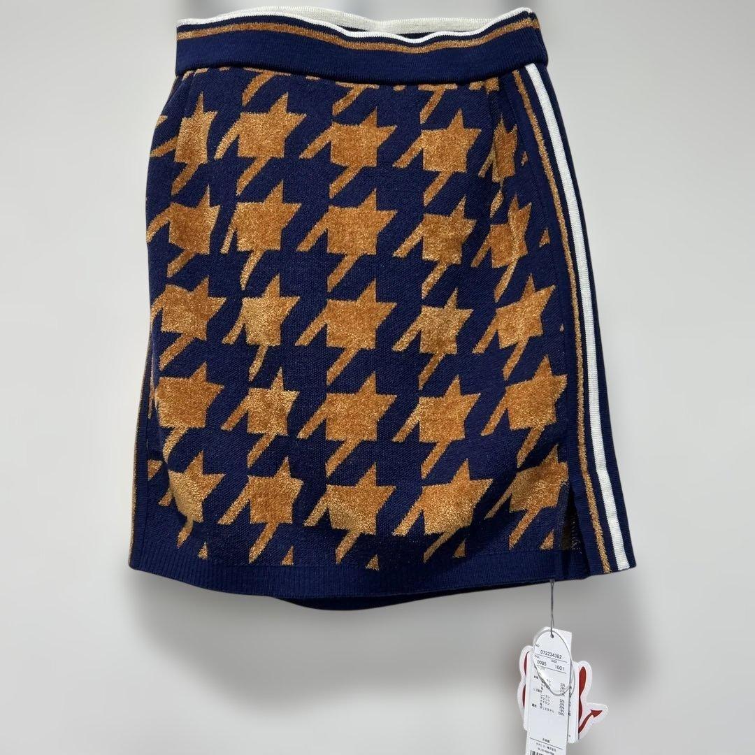 WAACゴルフ星柄フリーススカート ネイビー