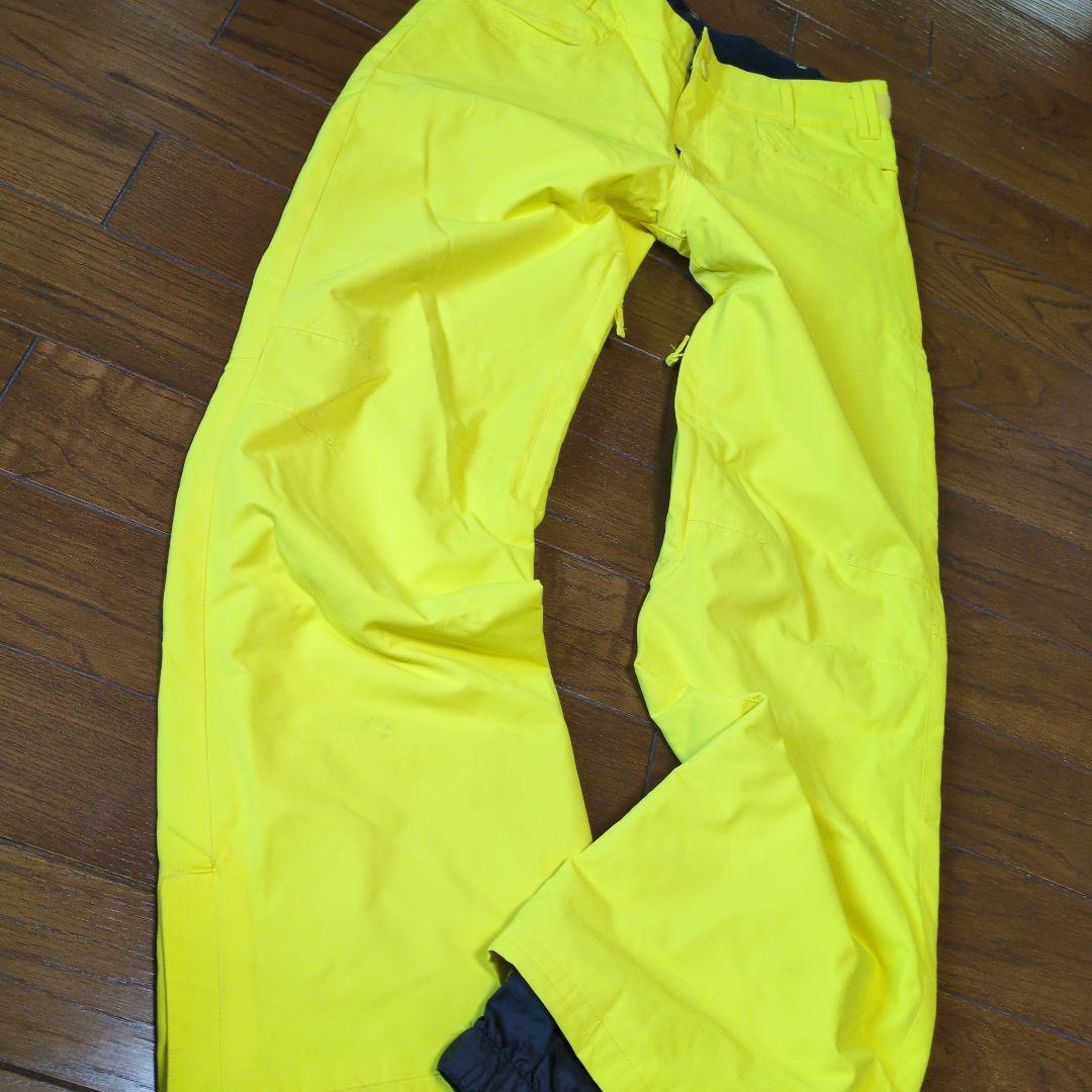 ROXY　スノボウェア　上下セット　Ｍ　ボーダー　イエロー