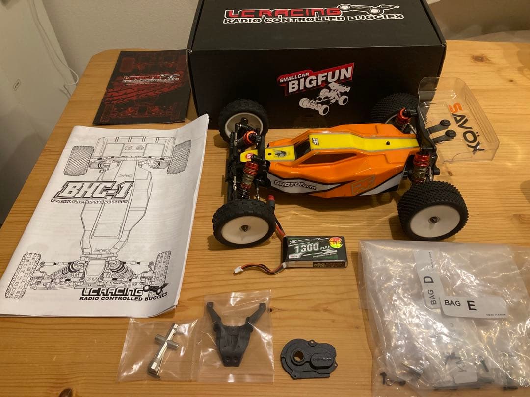 1/14 ラジコンバギー LCRACING BHC-1 バッテリー サーボ 付き