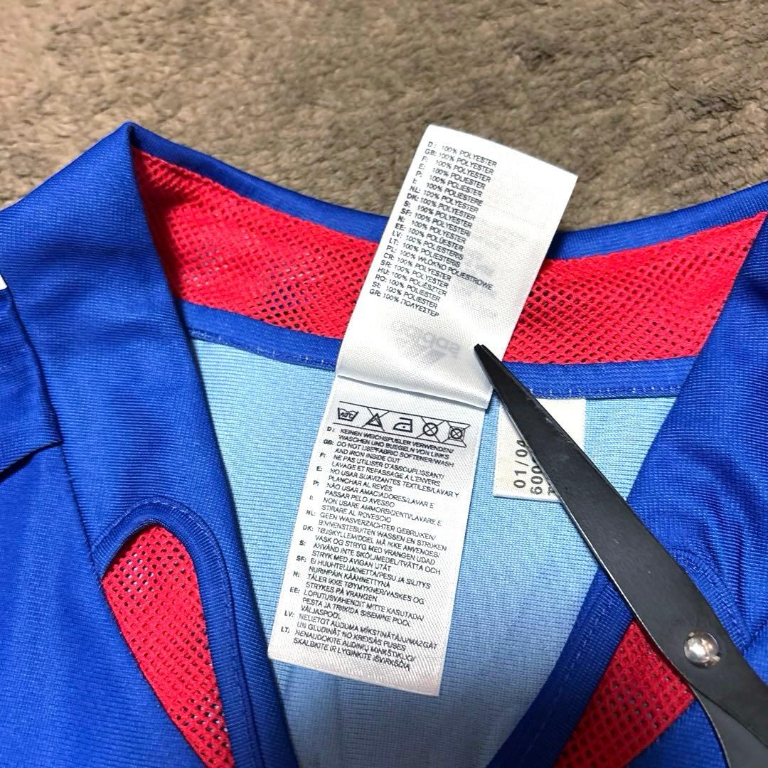 【美品】フランス代表 2004 ホーム ユニフォーム ジダン アディダス #10