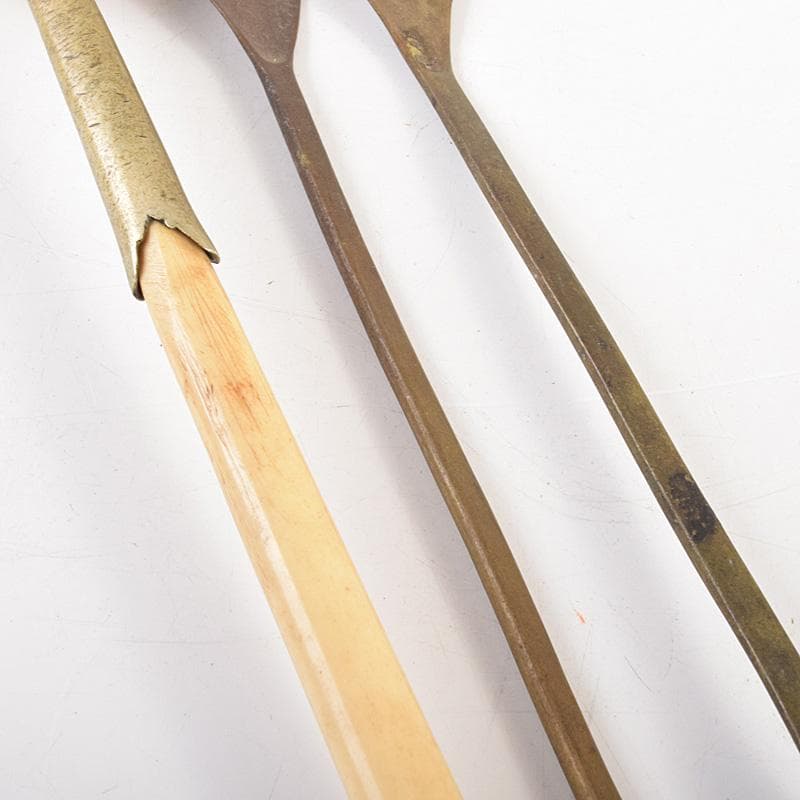 こうちゃん　朝鮮美術　李朝　古銅　薬匙　銅匙　柄杓　5点　V　R7507