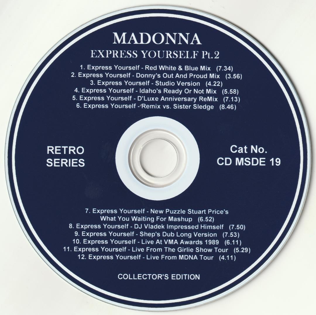 Madonna　Express Yourself リミックス Pt.2 　CD