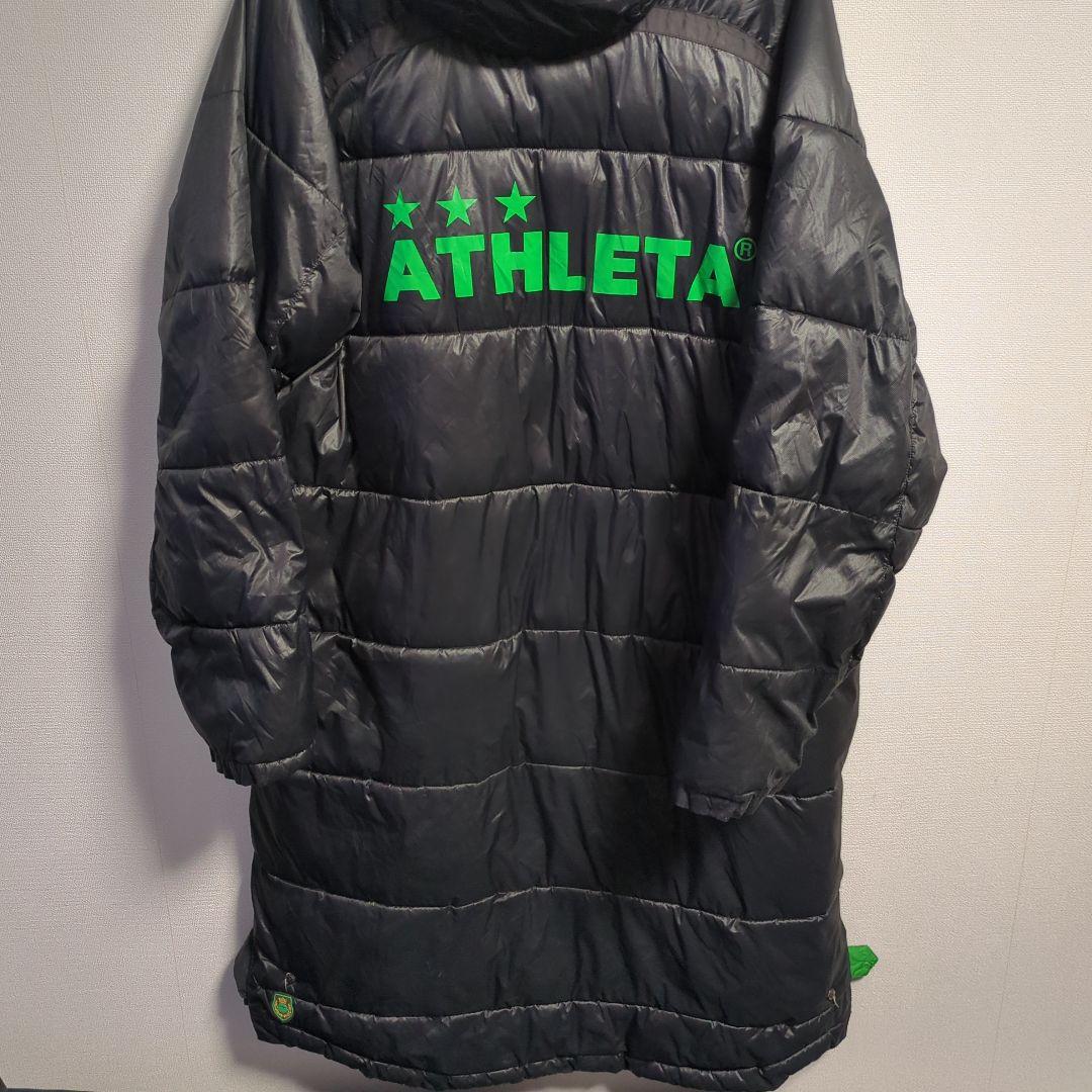 訳アリ　ATHLETA　ベンチコート　VERDY　ヴェルディ　スポンサー　中綿
